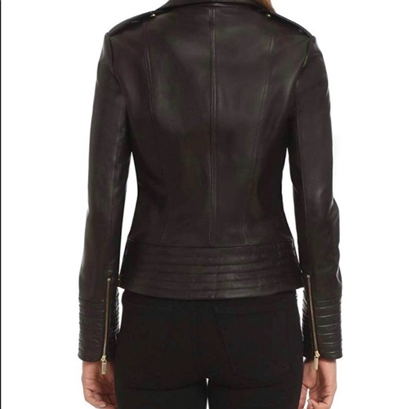Perfect for SPRING 2025! Black Leather Jacket XL — BADGLEY MISCHKA | Gia NWT - Picture 4 of 5